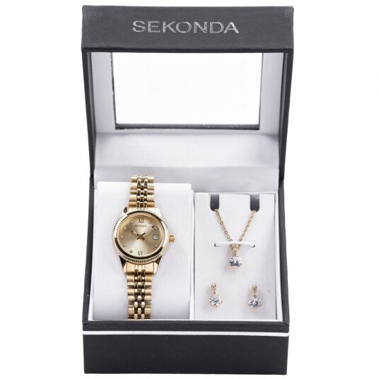 Sekonda gift set for women 2797G.76 - Dame - 22 mm - Analog - Kvarts urverk - Mineralglas Sekonda gift set for women 2797G.76 - Dame - 22 mm - Analog - Kvarts urverk - Mineralglas