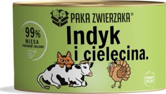 Paka Zwierzaka Kalkun Kalv Våtfôr 200 G