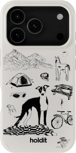 Holdit Graphic Case Magsafe Cpt. iPhone 17 Pro Max Grey