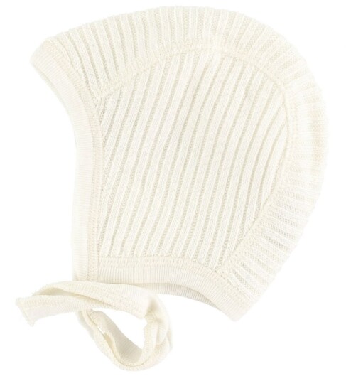 Joha Strikk Babylue Baby Ull Off White 48 cm Lue baby Hvit