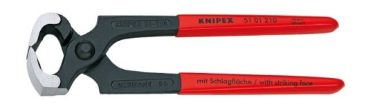 Knipex 51 01 210, Hovtang, Stål, Plast, Rød, 210 Mm, 413 G