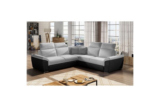 Hjørnesofa Eltap Federico 266x102x266 cm Sawana 21 Soft 11 Grå Universell