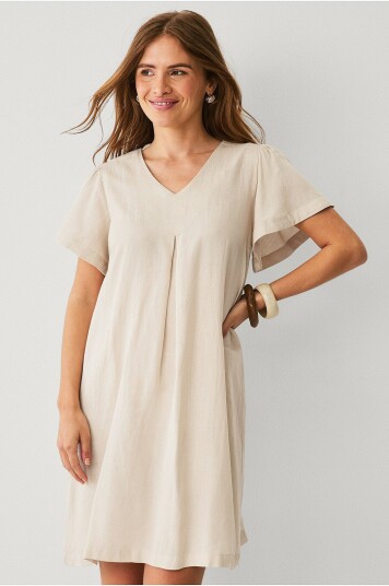 Saint Tropez Kjole Kathasz Dress Beige Saint Tropez Kjole Kathasz Dress Beige