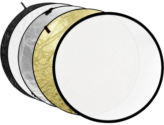 Godox RFT-05 5-i-1 sammenleggbar reflektor 60 cm ??? gull s??lv svart hvit transparent