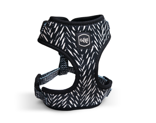 Hundesele Finessish Soft M Mønstret 39-51 cm Hals 46-61 cm av Gustaf og Evita