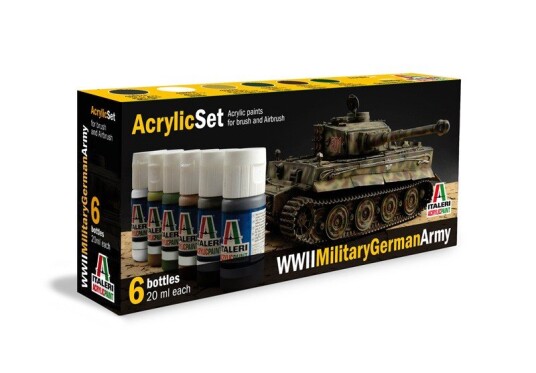Italeri Acrylic Set WWII Military German Army (6stk. 20ml)