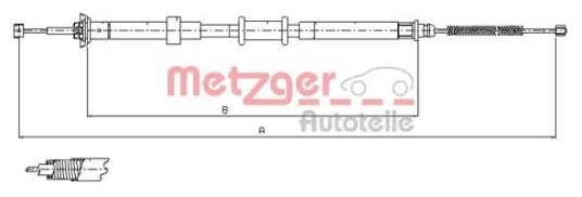 Bremsewire METZGER 12.0702
