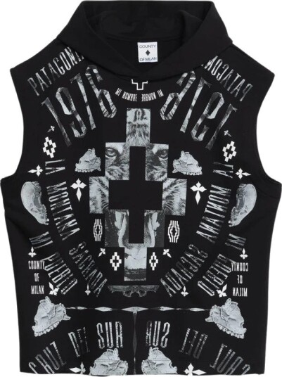 Marcelo Burlon Herre Topper Svart XS, Marcelo Burlon Herre Topper Svart XS,