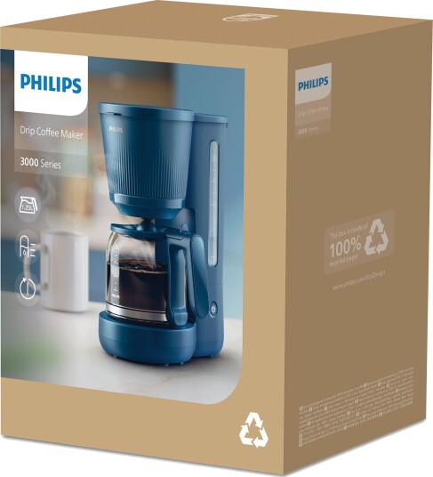 Philips HD7411/70 Kaffetrakter blå Philips HD7411/70 Kaffetrakter blå