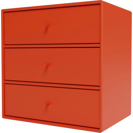 Montana Mini 1007 Hylle Med Tre Skuffer Rosehip