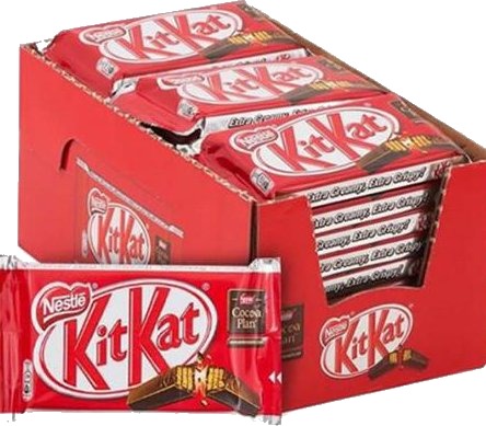 24 stk KitKat 4 fingers Sjokolade Hel eske 24 stk KitKat 4 fingers Sjokolade Hel eske