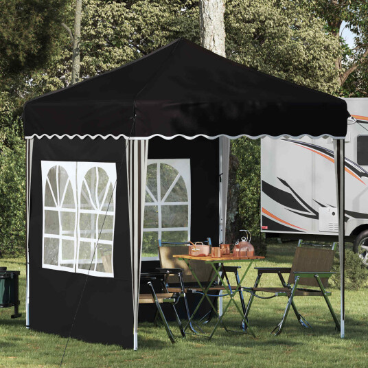Pop up Festtelt Svart 195 x 195 x 245 cm