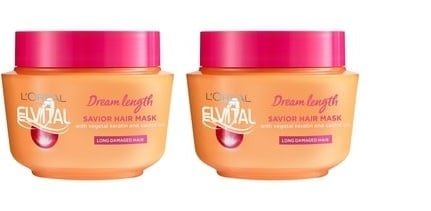 L'Oréal Paris 2 x ElvitalDream Length Savior Hair Mask 300 ml L'Oréal Paris 2 x ElvitalDream Length Savior Hair Mask 300 ml