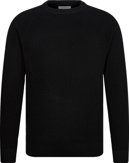 Lindbergh Ribbed L/S O Neck Knitribbed L/S O Neck Knit BLACK S