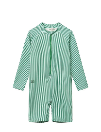 Liewood Max Stripe Ls Swim Jumpsuit Green 110 Liewood Max Stripe Ls Swim Jumpsuit Green 110
