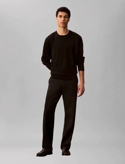 Calvin Klein Ls Supima Cotton Crew 14Gg Black XXL