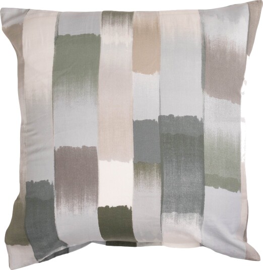 Putetrekk 60x63 cm   100% bomullssatin   Grønne striper