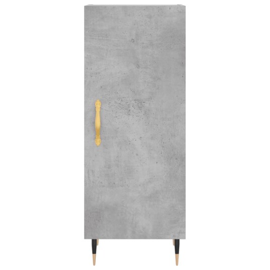 vidaXL Highboard betonggrå 34,5x34x180 cm konstruert tre 8720845495398