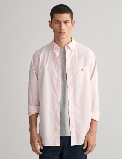 GANT Reg Classic Poplin Shirt - Pink - S