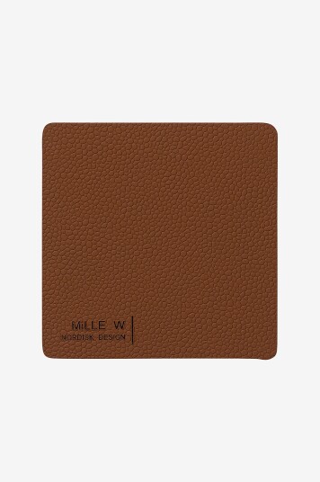 MiLLE W NORDISK DESIGN   Bordskåner square 4 pakning   Brun
