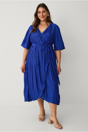 Zizzi Kjole mAlise 1/2 Blk Dress Blå