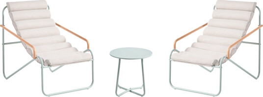 Sofagruppe utendørs med bord 2 seter Pasto Grønn/Beige