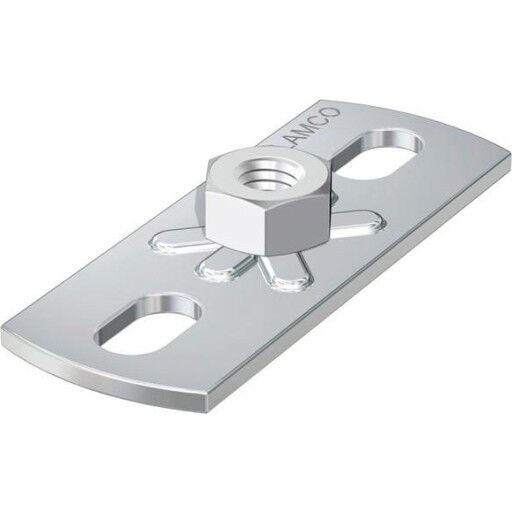 Grundplate med 10 mm gjenge 80x30 mm