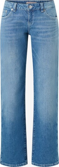 Gina Tricot Rebel Low Wide Jeans Blå