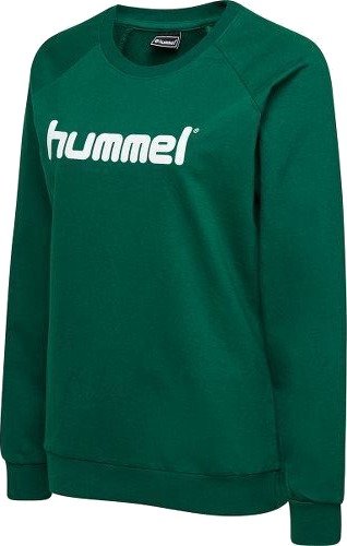 Hummel Go Cotton Logo Genser   Grønn Kvinner størrelse Small