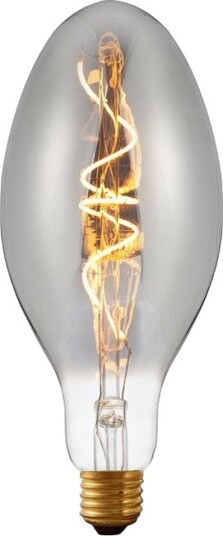 Spl E27 4W dimbar LED filamentpære   Ellipse C100 Smoke 2200K 100lm   Dimbar : Dimbar Kulør : Ekstra varm