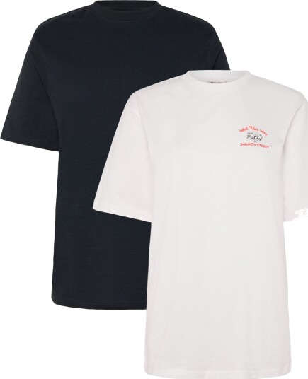 ONLY & SONS Onsfred Life Rlx Mix Tee 2 Pack Cream XS