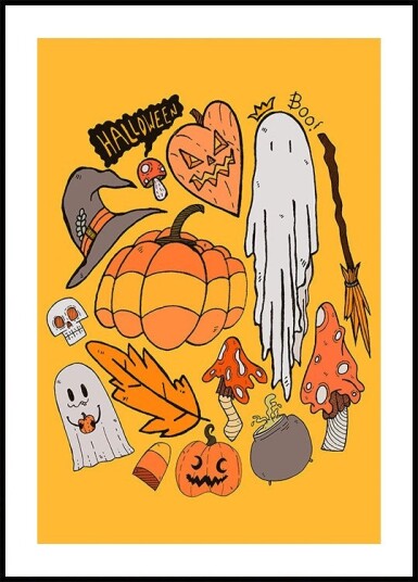 Halloween vibes 2 Poster Plakat / 30x40cm