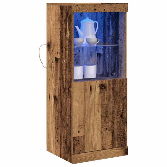 Sideboard med LED lamper Gamle Tre 41x37x100 cm Sideboard med LED lamper Gamle Tre 41x37x100 cm