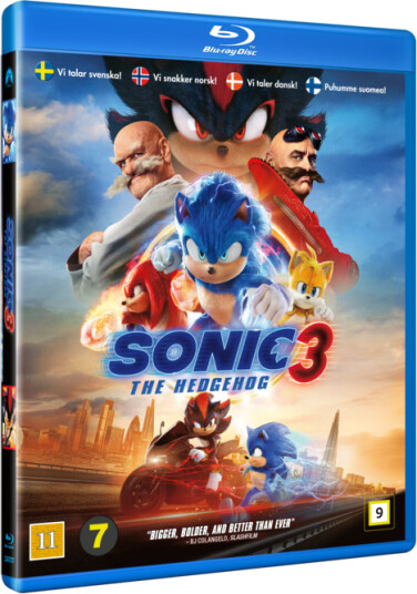 Sonic The Hedgehog 3 Bluray Sonic The Hedgehog 3 Bluray