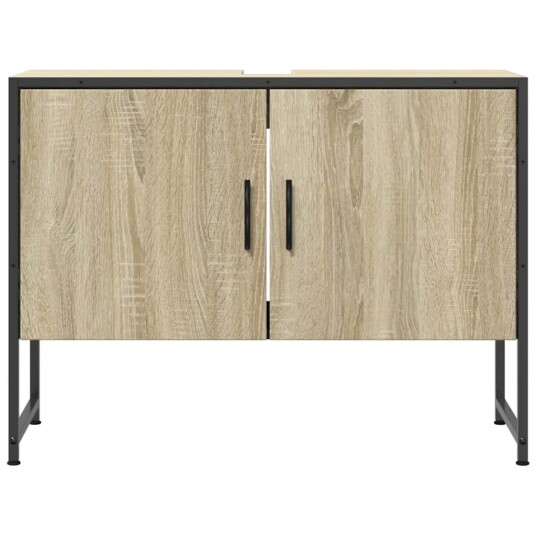 Servantskap sonoma eik 80x33x60 cm konstruert tre 842462