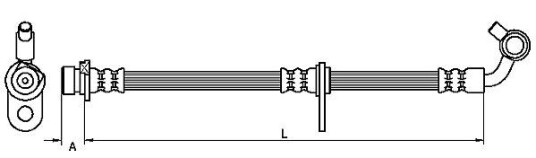 Bremseslange METZGER 4111080