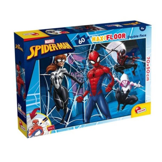 Lisciani Dobbeltsidet Puslespill 60 Brikker Spider Man