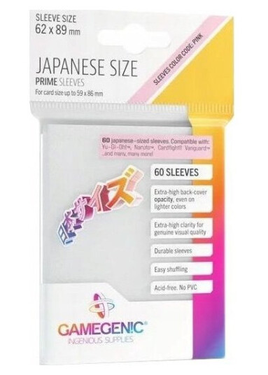 Gamegenic White Japanese Prime Sleeves