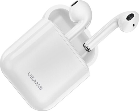 Usams Bluetooth 5.0 Tws Lu-Serien Trådløse Hodetelefoner Hvit/Hvit Bhulu01 (Us-Lu001)