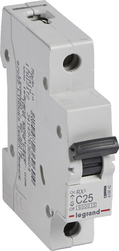 Legrand 12 stk RX³ MCB automatsikring C25 1P 1M 6kA