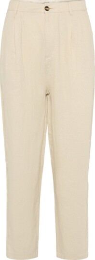 Solid Sdethan Tapered Pleat Beige 28 x 32