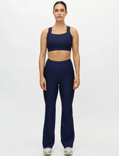 Röhnisch Ribbed R Flare Hw Tight   Navy   L