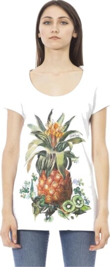Just Cavalli Dame Topper Hvit XL,