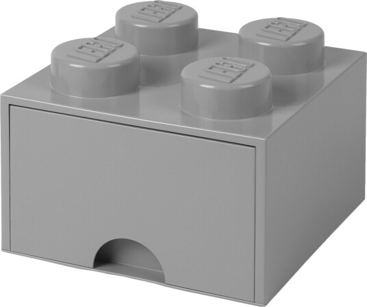 LEGO Oppbevaringsboks med Skuff 4 Grå LEGO Oppbevaringsboks med Skuff 4 Grå