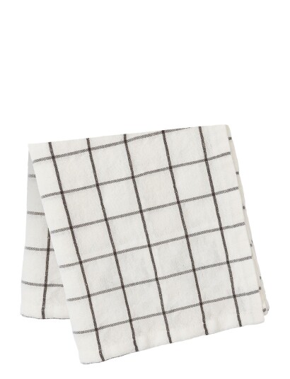 ERNST Tablecloth 145X300 White/Brown - White - 145X300CM x 300