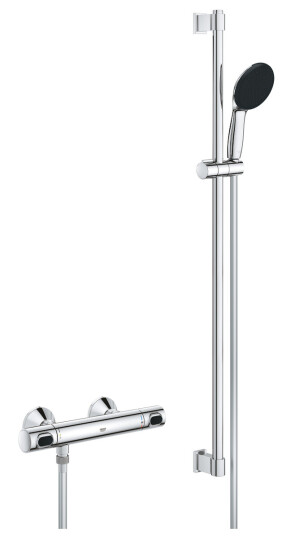 GROHE PRECISION FLOW DUSJTERMOSTAT M/1-SPRAY DUSJSETT 900 MM KROM