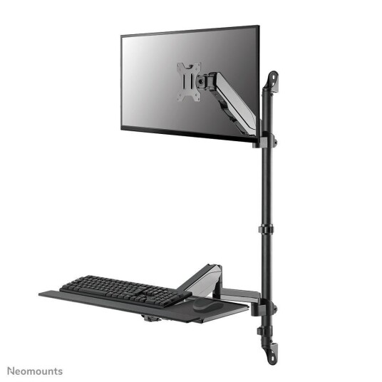 Neomounts by Newstar wall mounted sit-stand workstation Screen Keyboard & Mouse Neomounts by Newstar wall mounted sit-stand workstation Screen Keyboard & Mouse