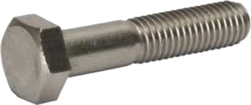 S+P DIN 931 Seksantskrue A4 M20 x 180 mm - 10 stk. Rustfritt Stål