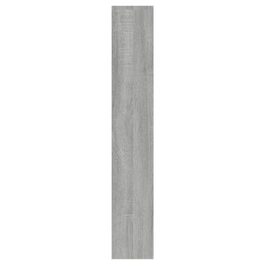 vidaXL Skoskap med speil 3 lag gr? sonoma 63x17x102,5 cm