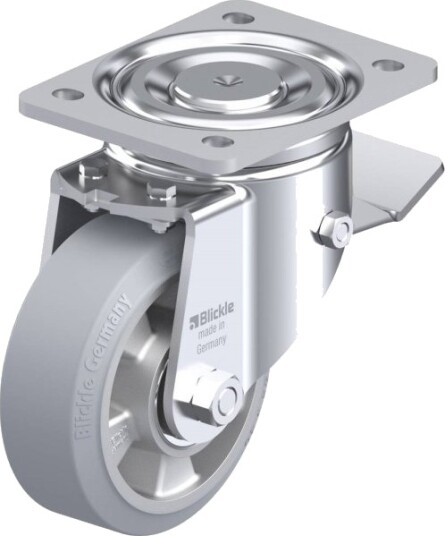 Blickle 749965 Lh-Alev 127K-St-Sg Styrehjul Med Brems 125 Mm 300 Kg